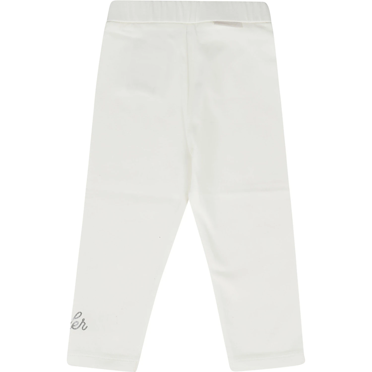Logo-lettering jersey leggings