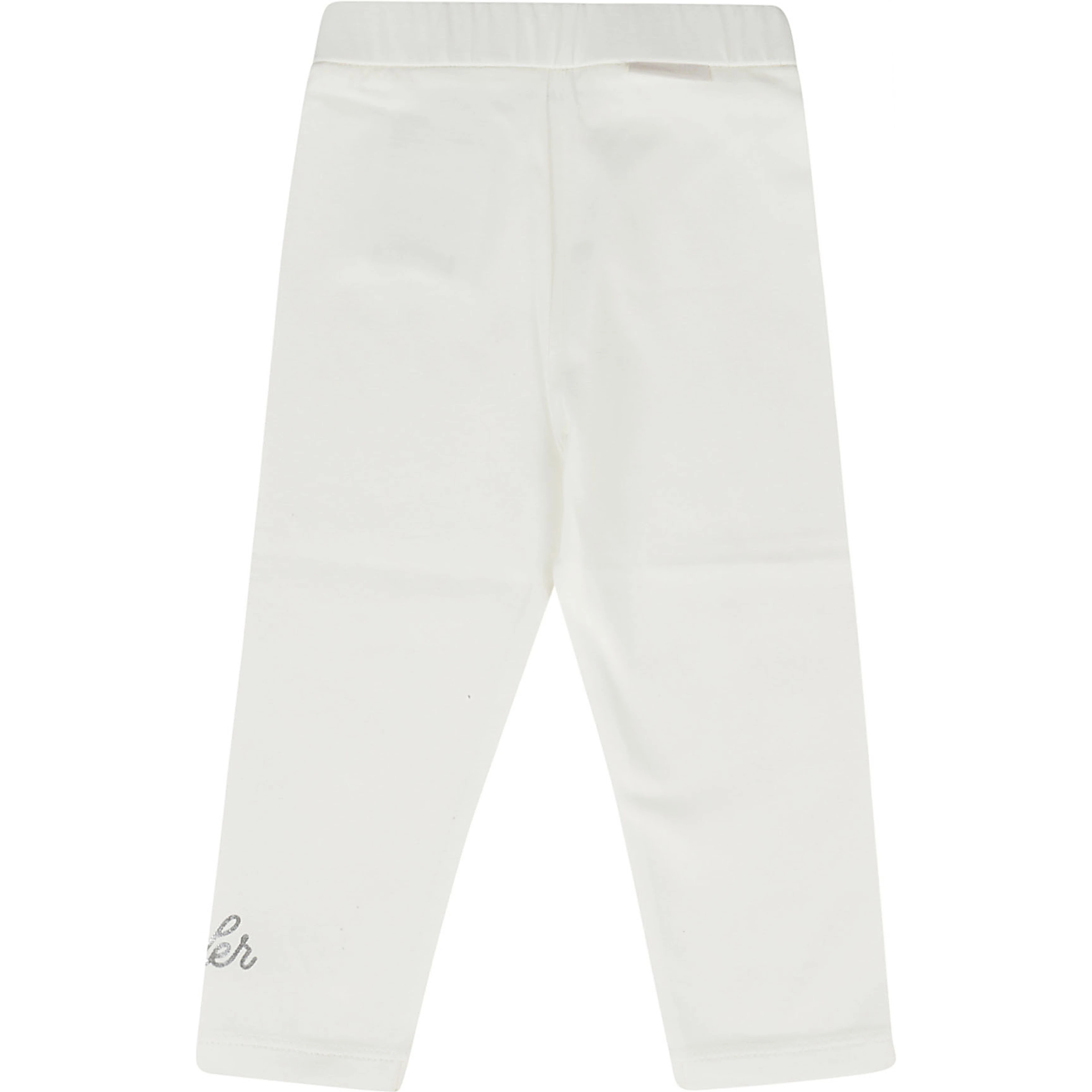 Logo-lettering jersey leggings