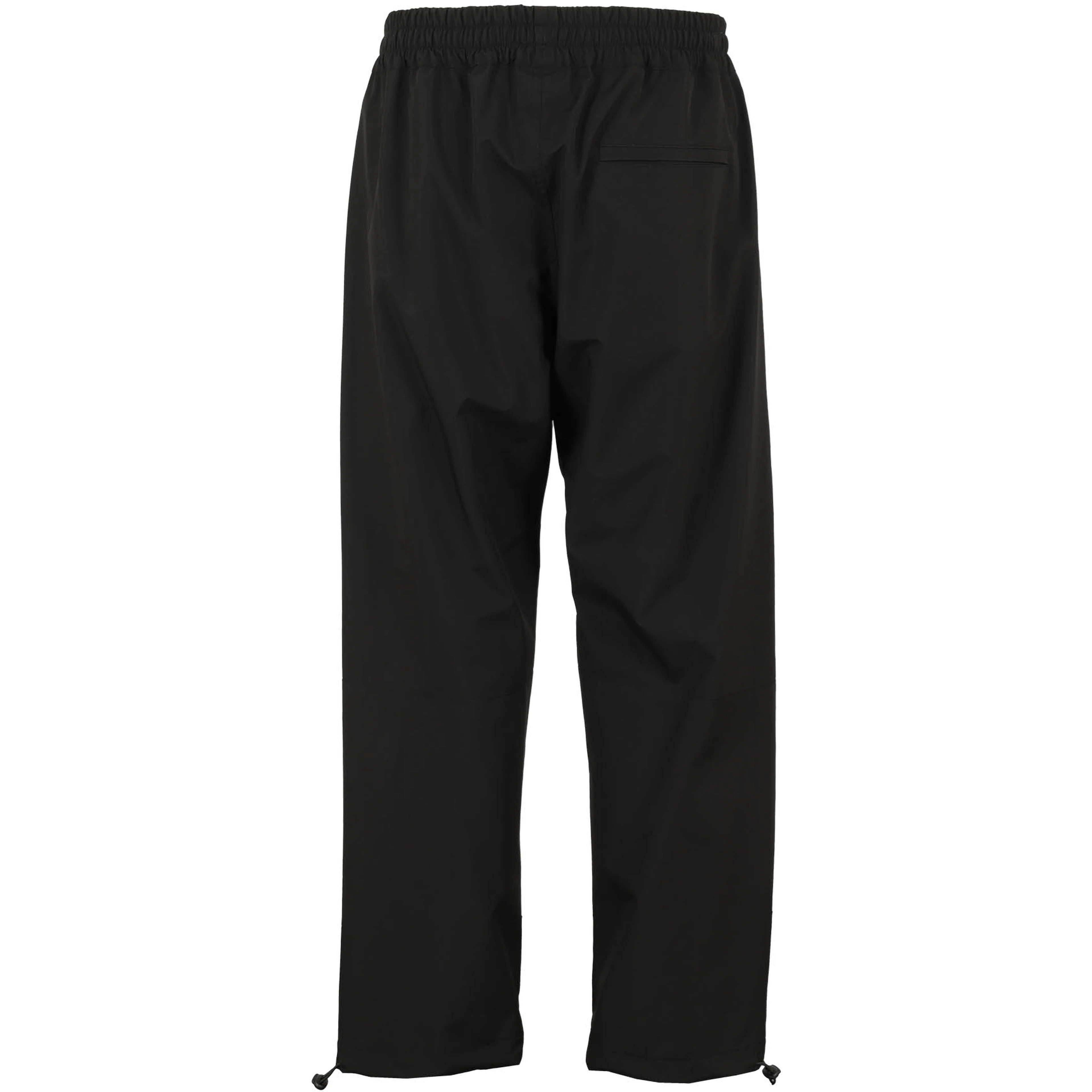 logo-patch straight-leg trousers