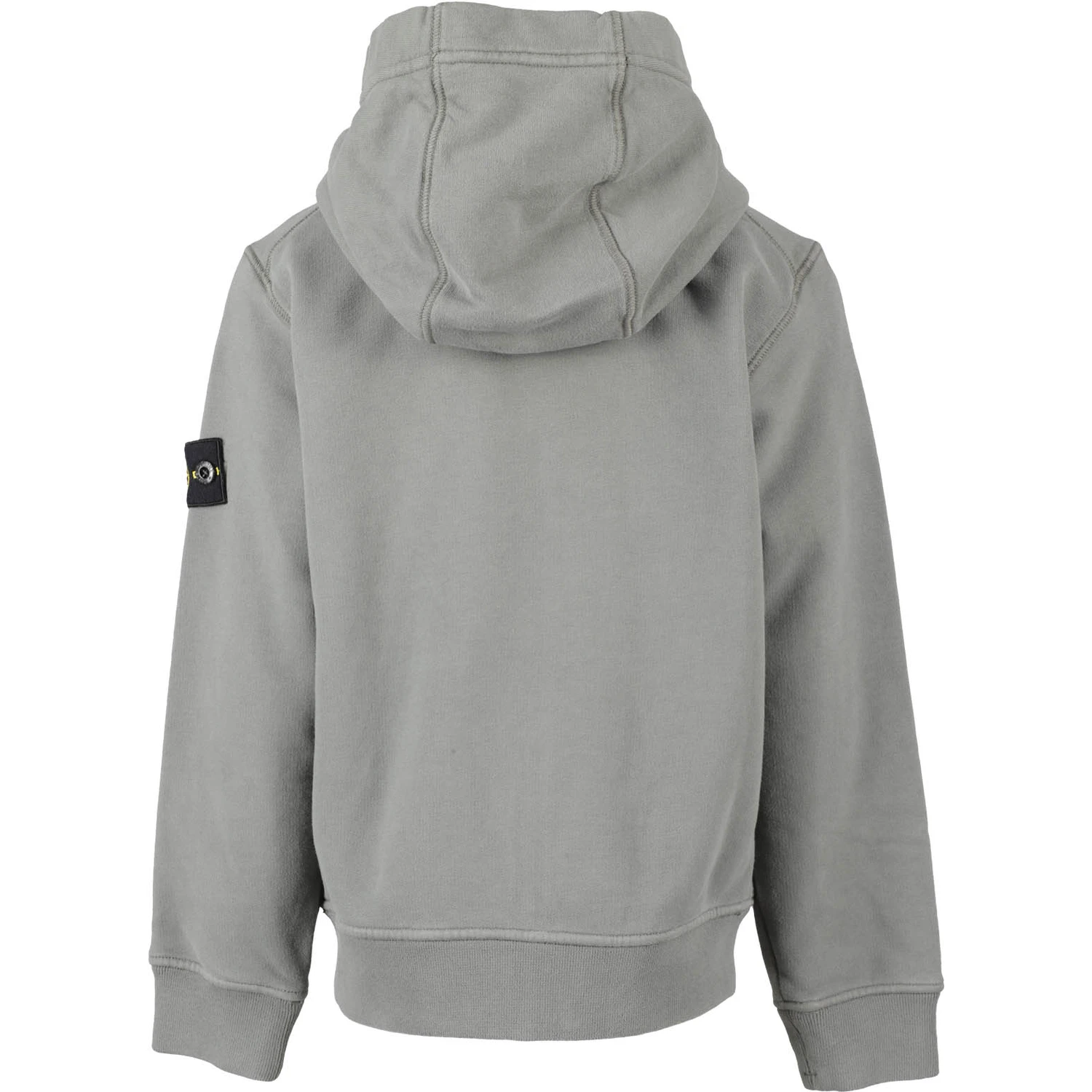 Compass-badge zip-up hoodie