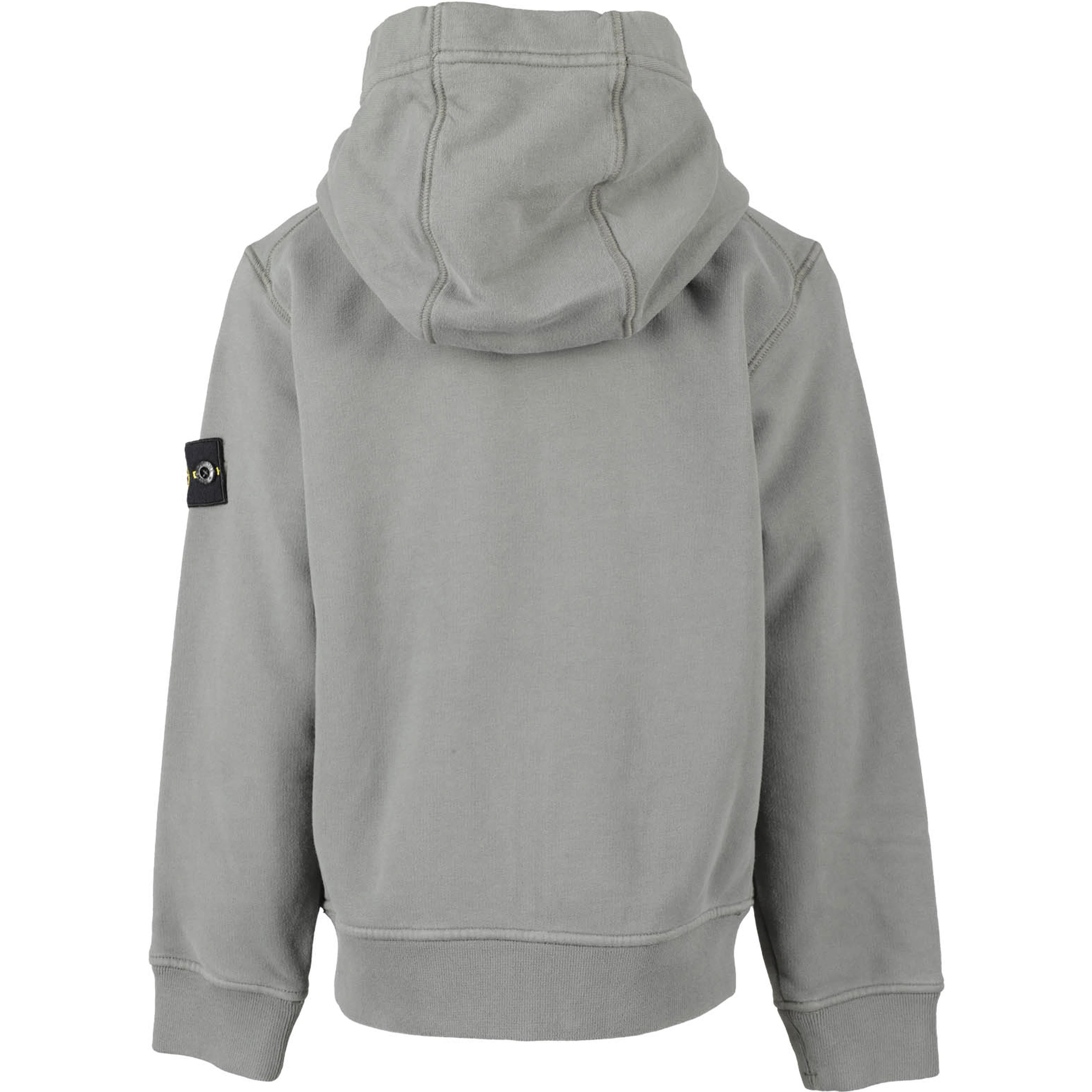 Compass-badge zip-up hoodie