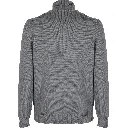 Mock-neck wool sweater
