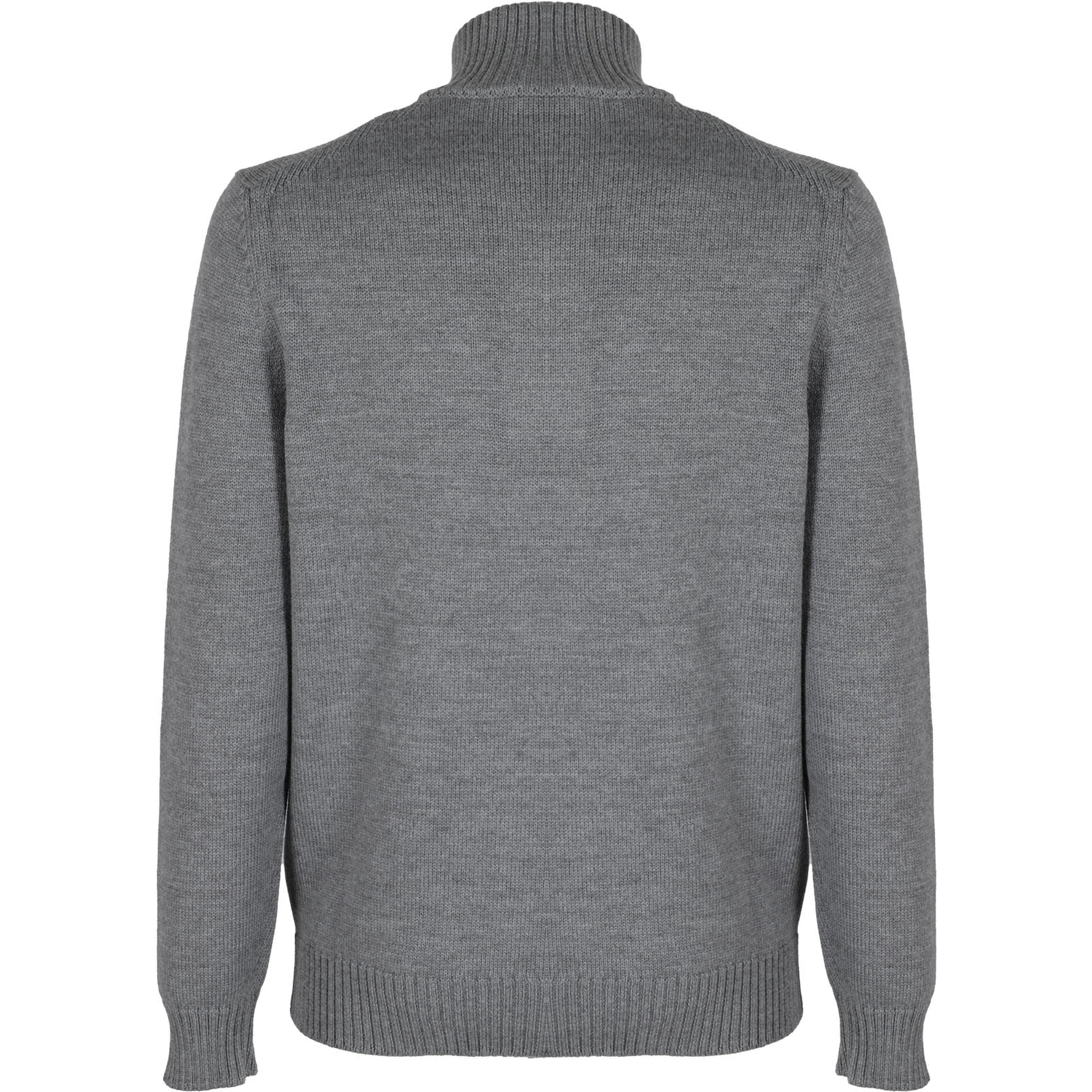 Mock-neck wool sweater