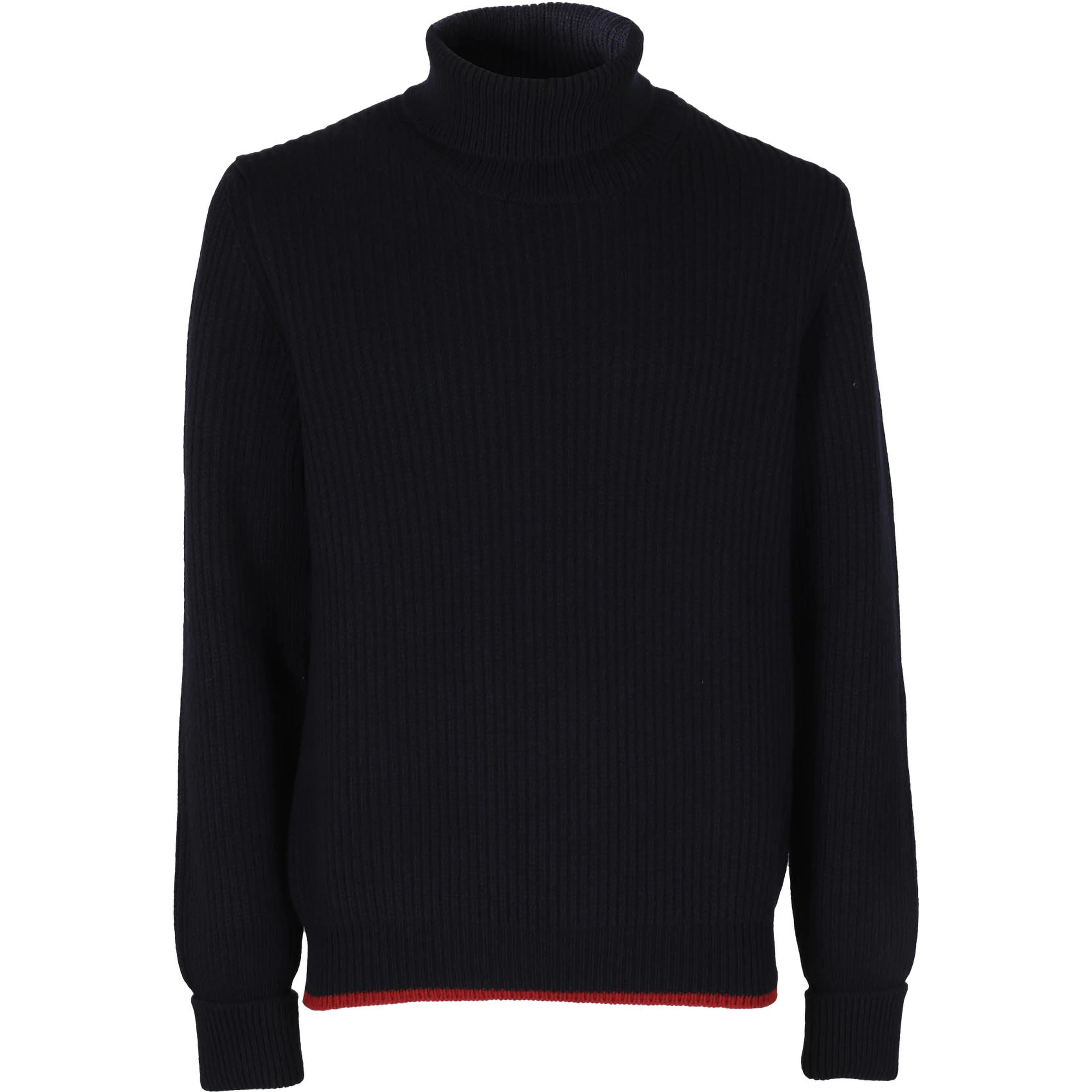 roll-neck ribbed jumper