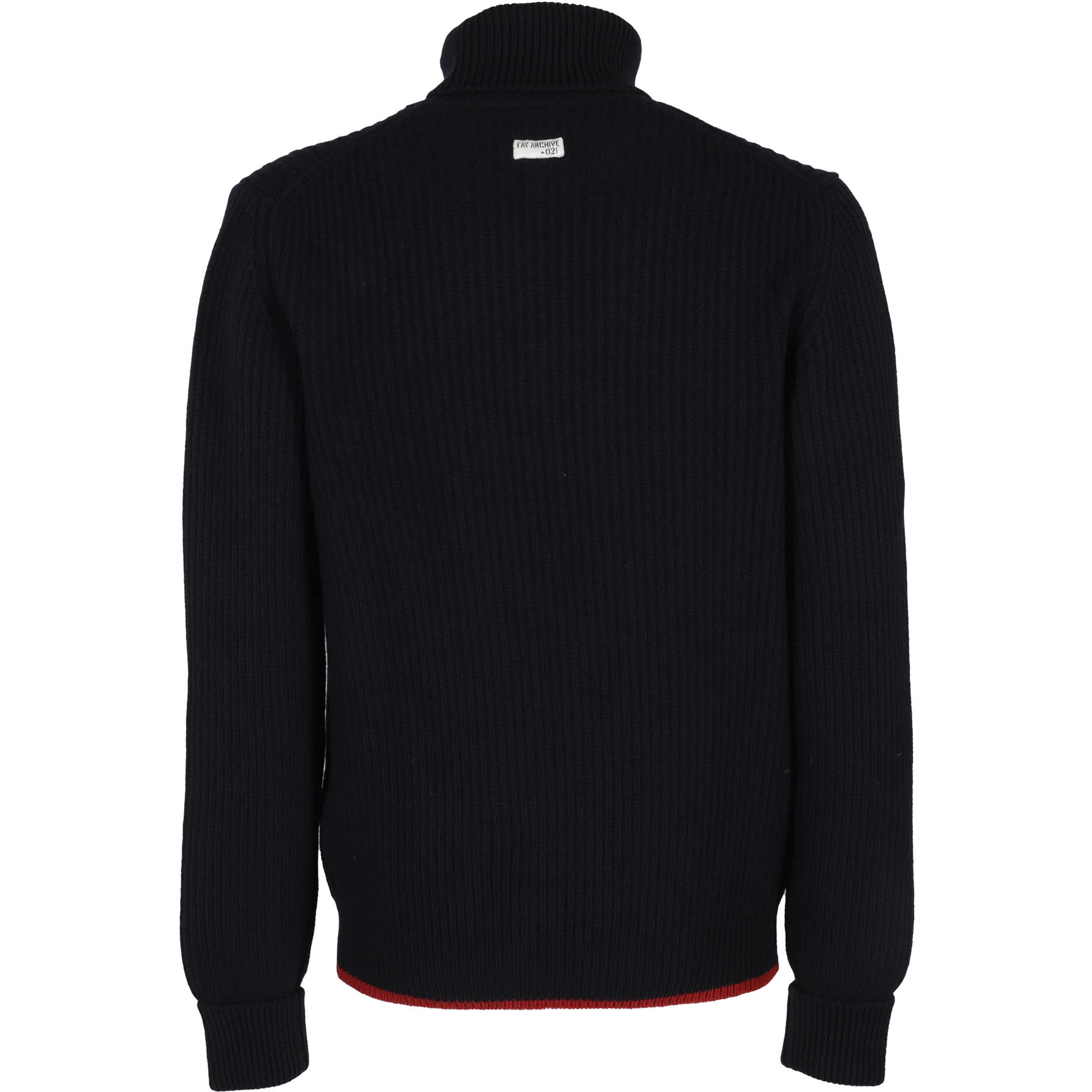 roll-neck ribbed jumper