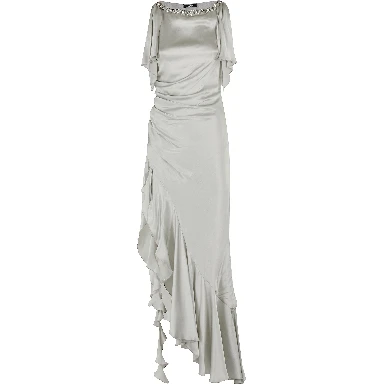 silk-satin dress
