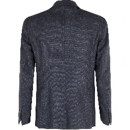 Herringbone single-breasted blazer