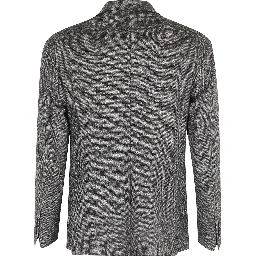 Herringbone single-breasted blazer