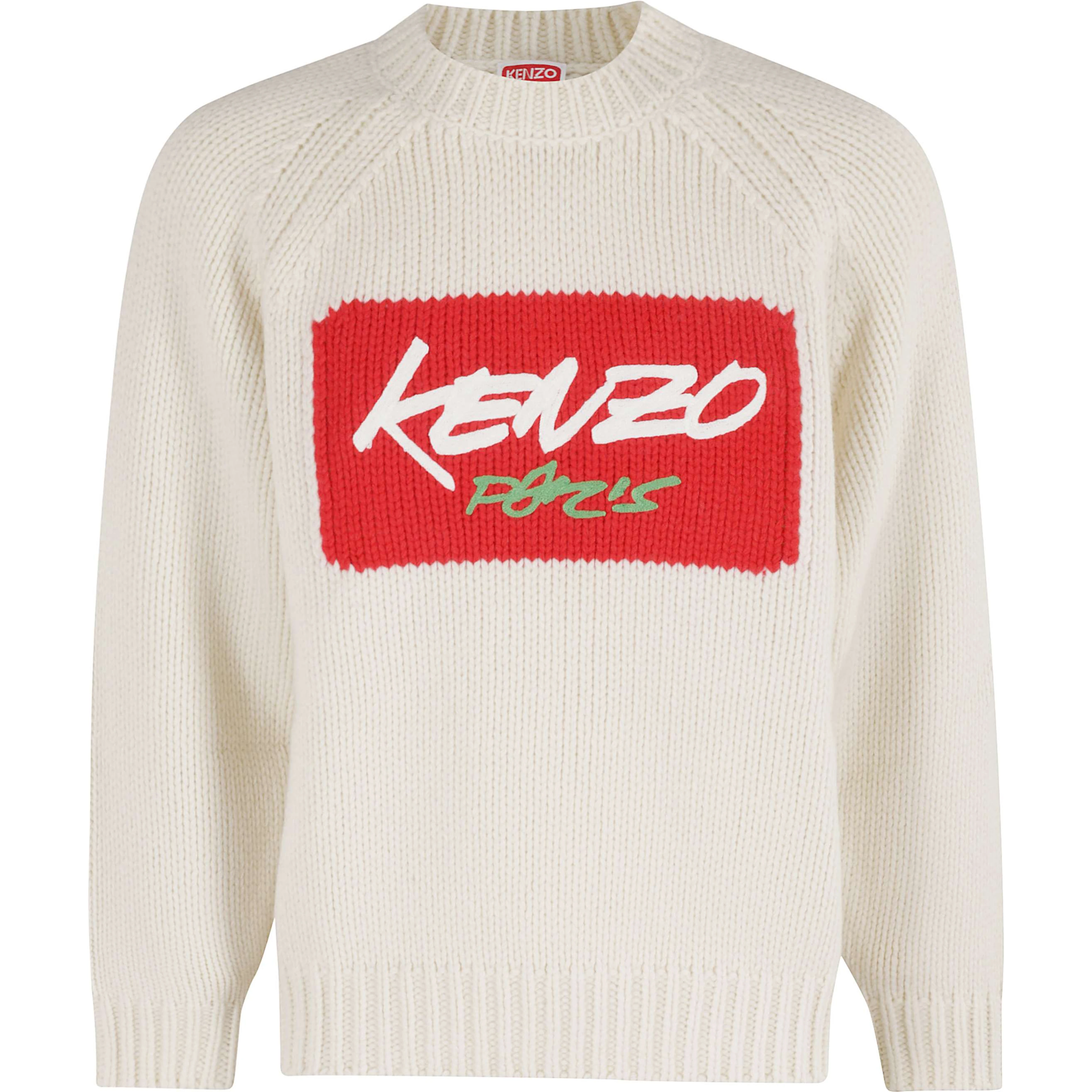 logo-print crew-neck sweater