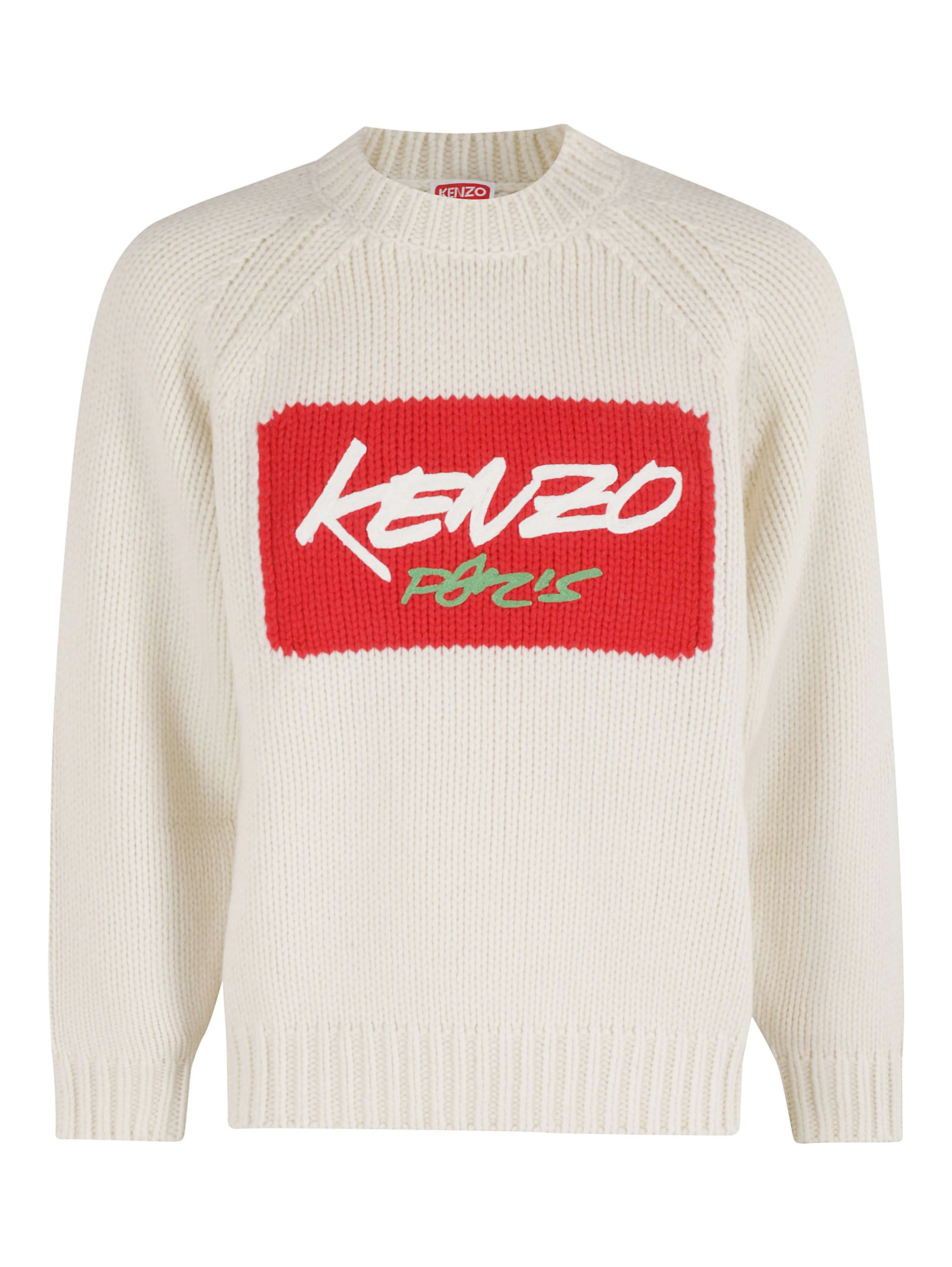 logo-print crew-neck sweater