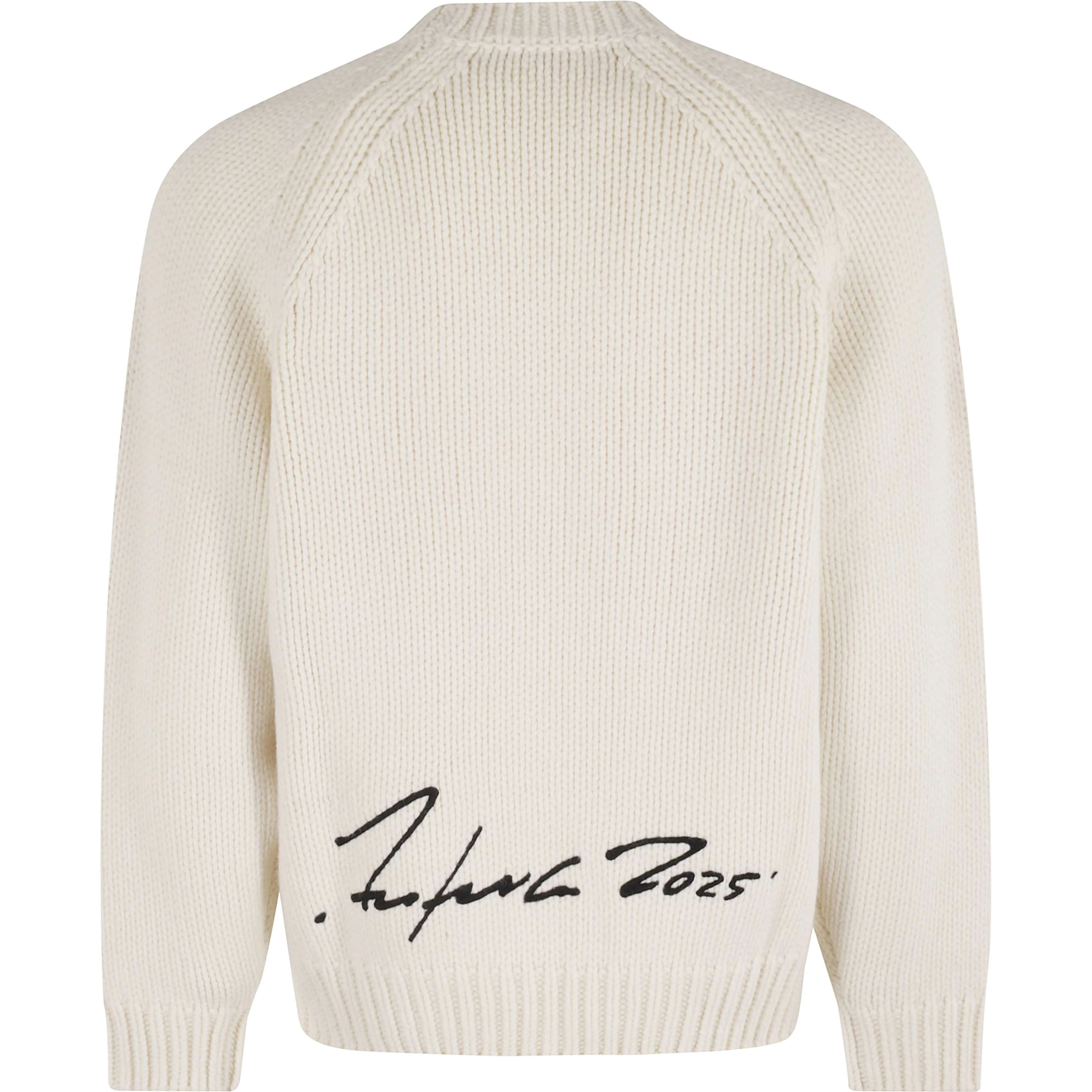 logo-print crew-neck sweater