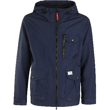 zip-up hooded windbreaker