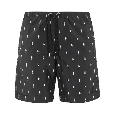 lightning bolt-print swim shorts