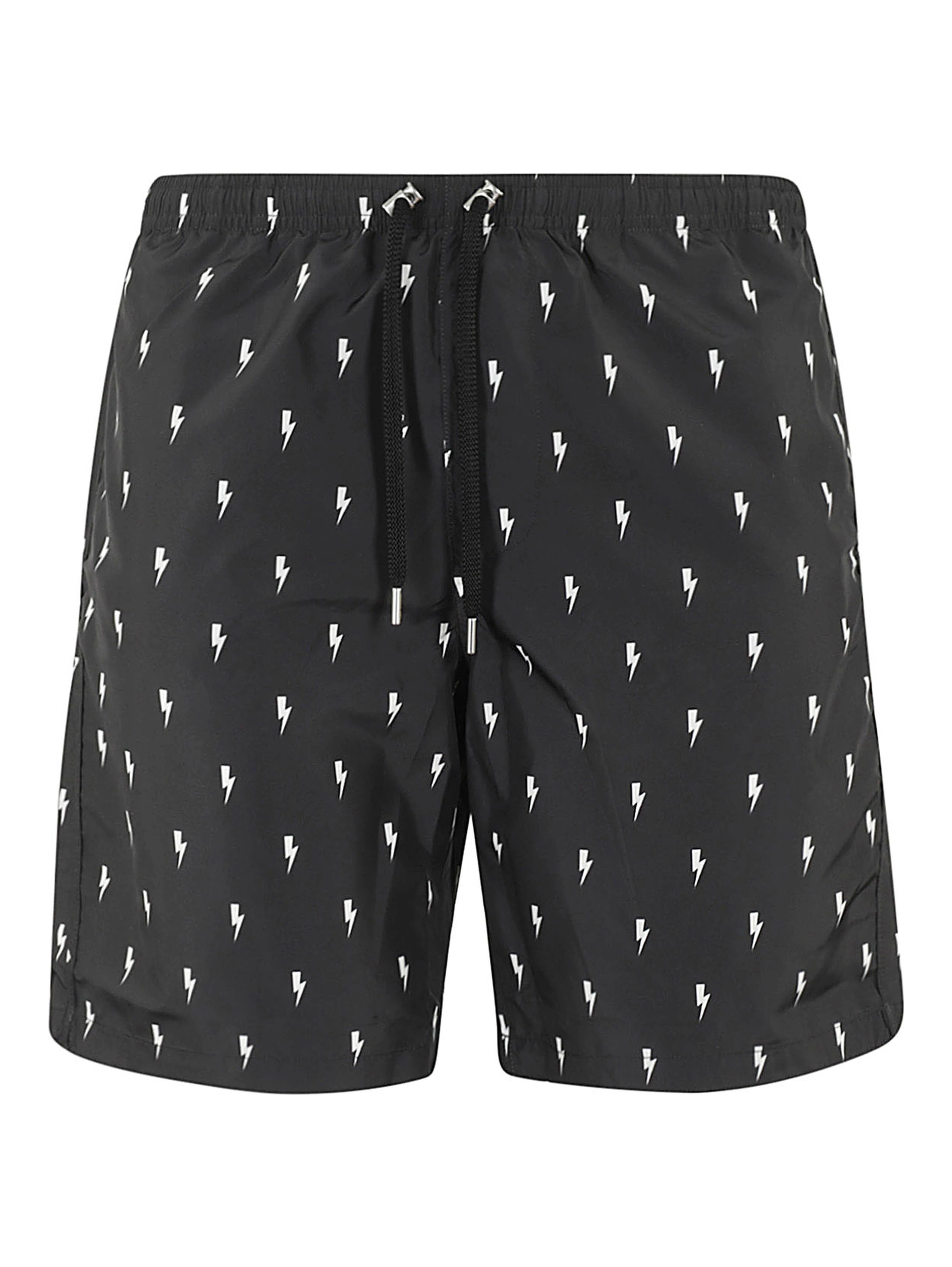 lightning bolt-print swim shorts