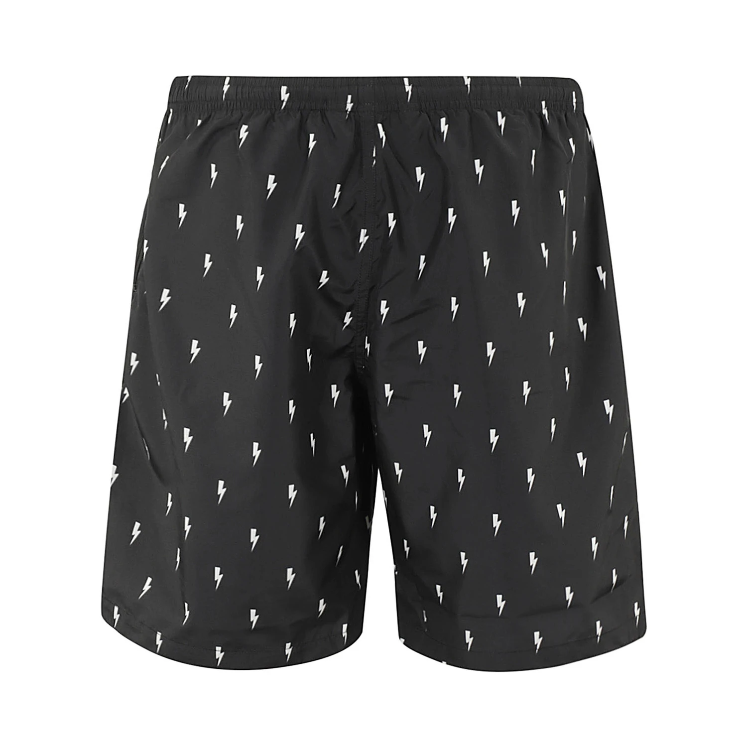 lightning bolt-print swim shorts