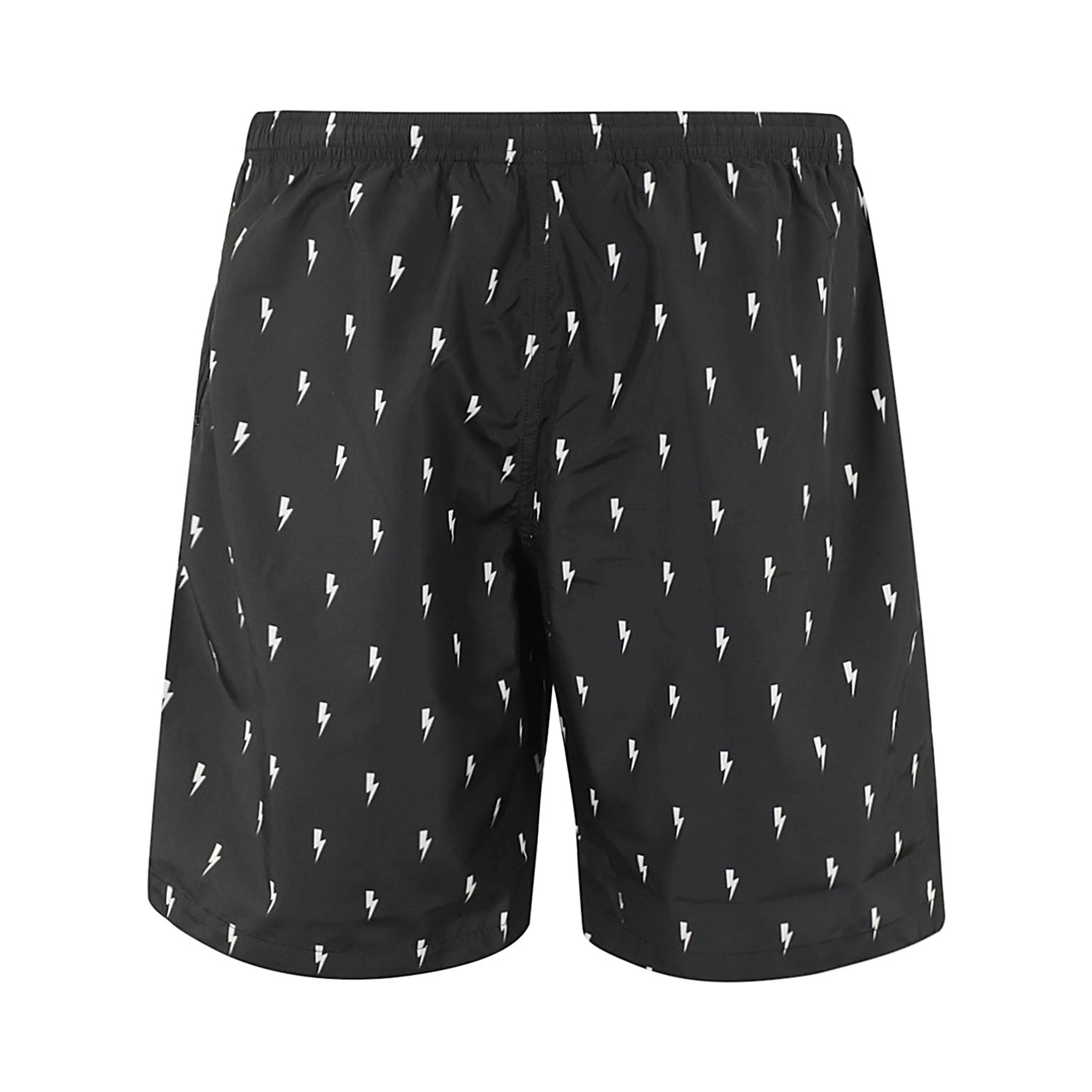 lightning bolt-print swim shorts