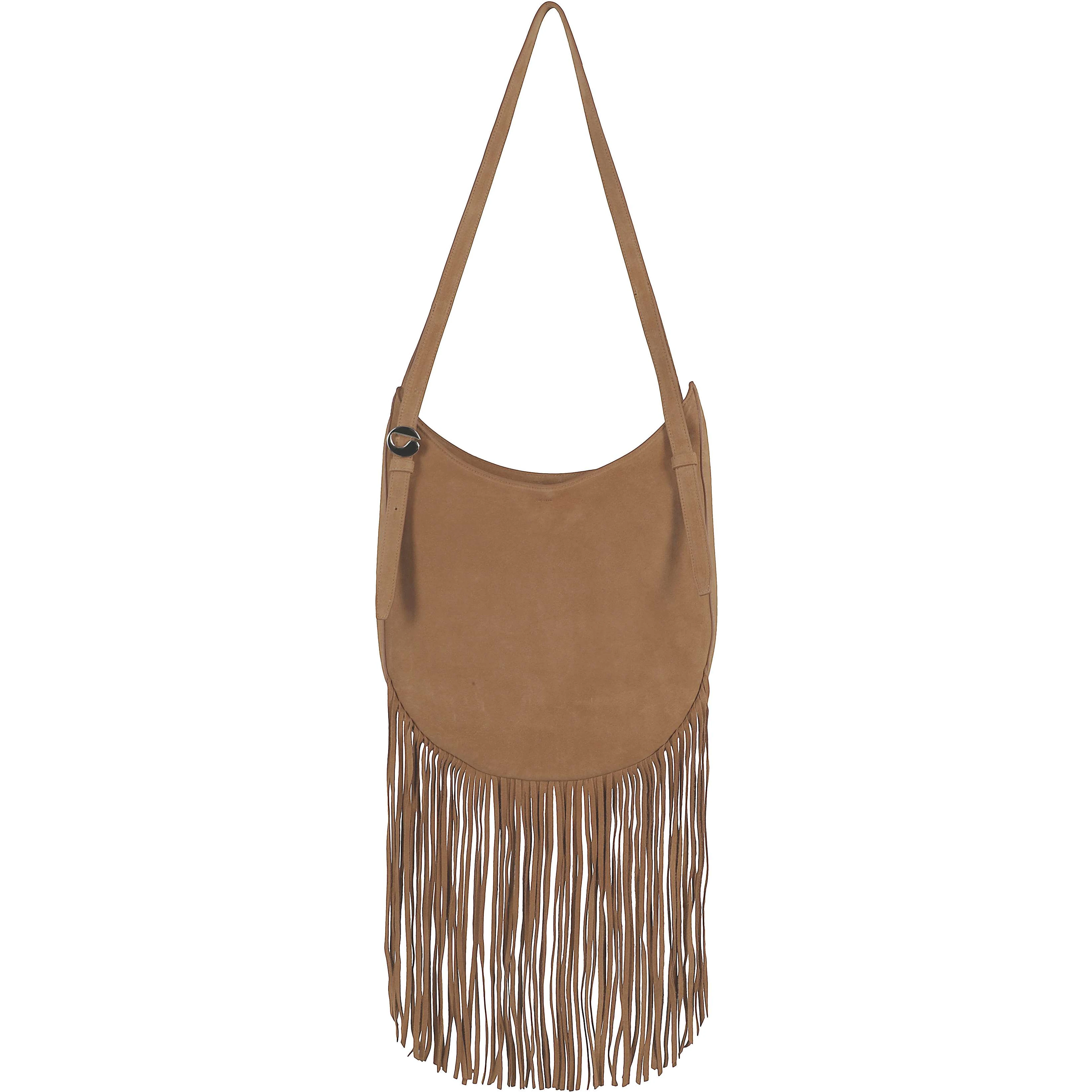 fringed shoulder bag