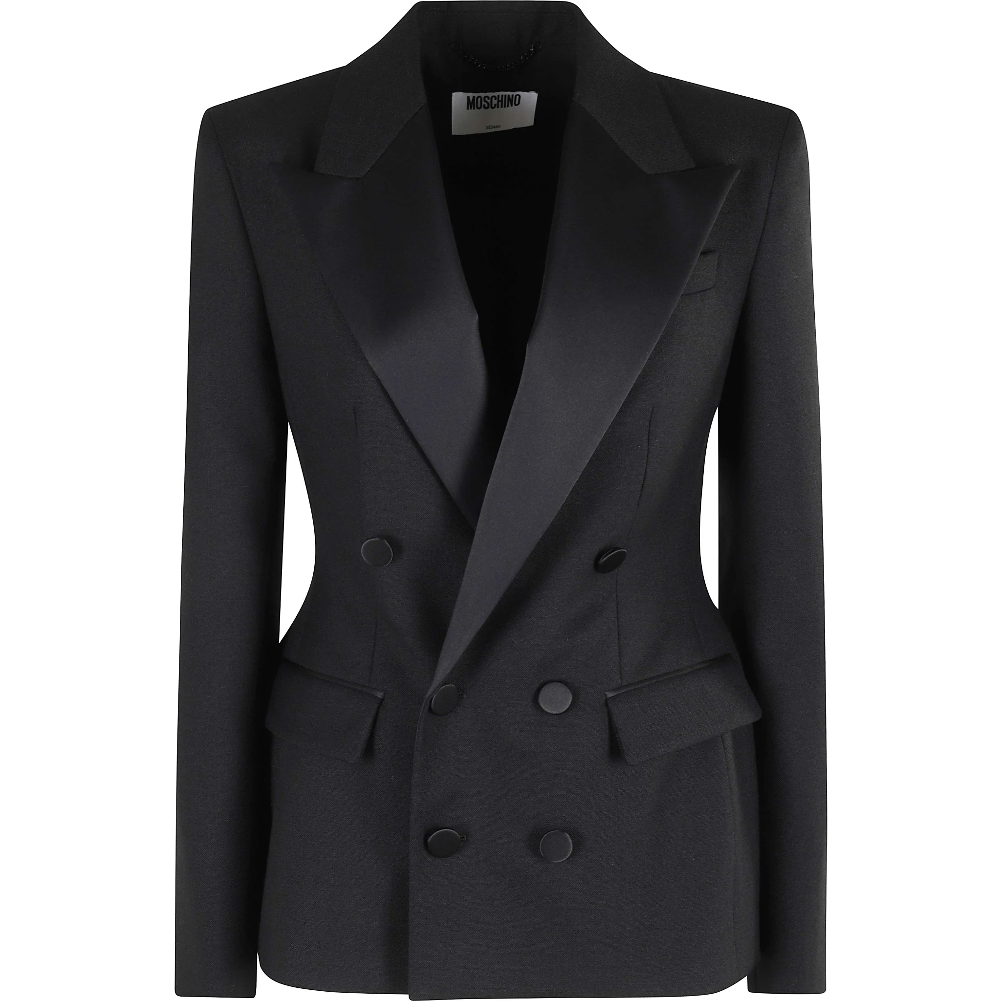 Double-breasted wool blazer