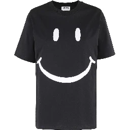 Smiley-face cotton T-shirt