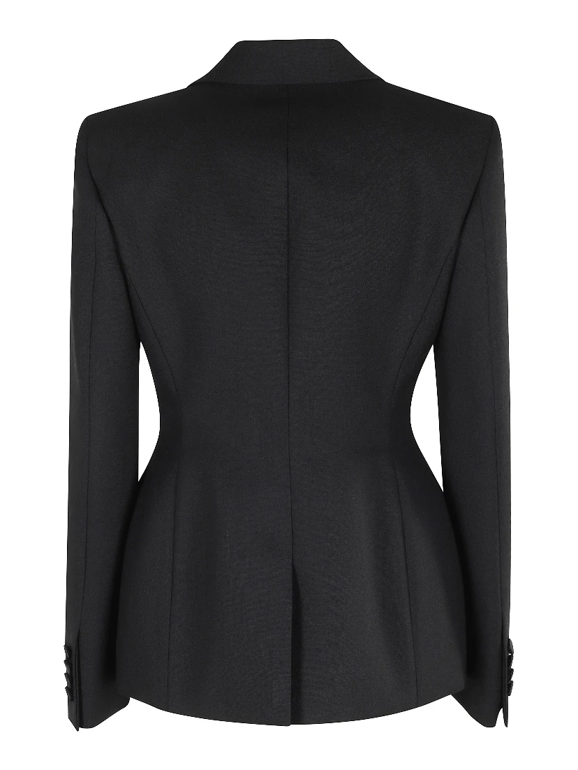 Double-breasted wool blazer