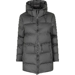 hooded padded coat