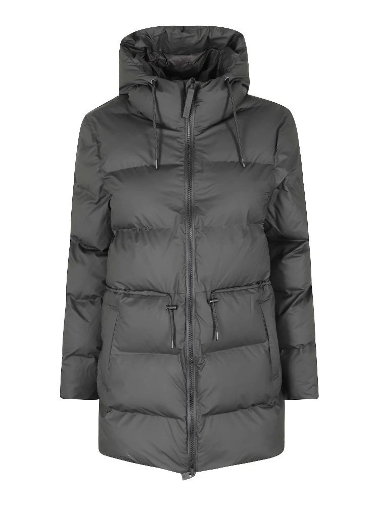 hooded padded coat