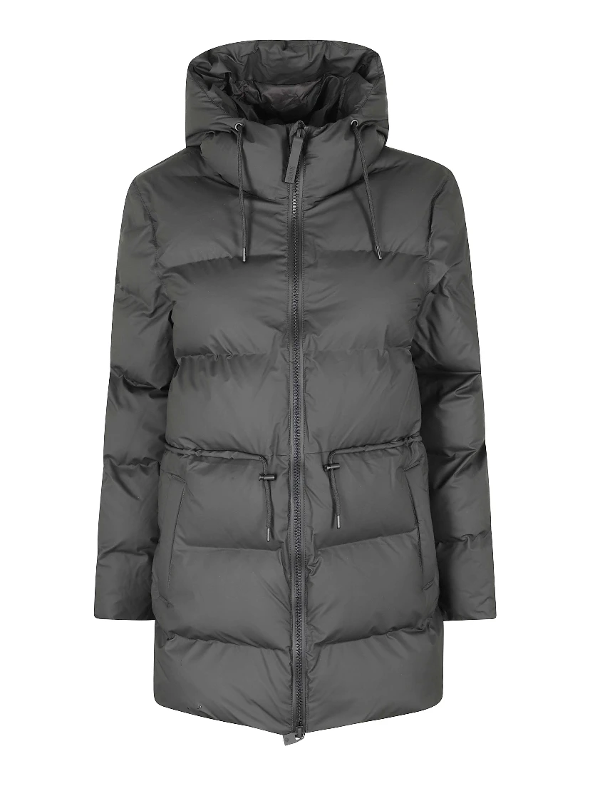 hooded padded coat