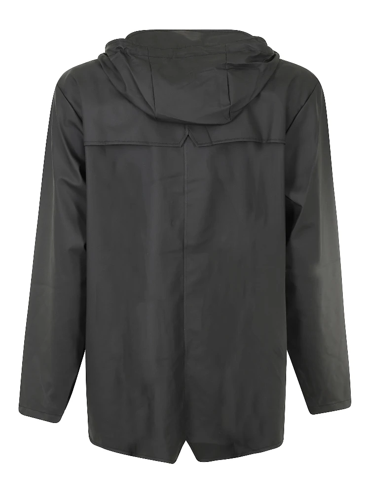 press-stud hooded raincoat alternative