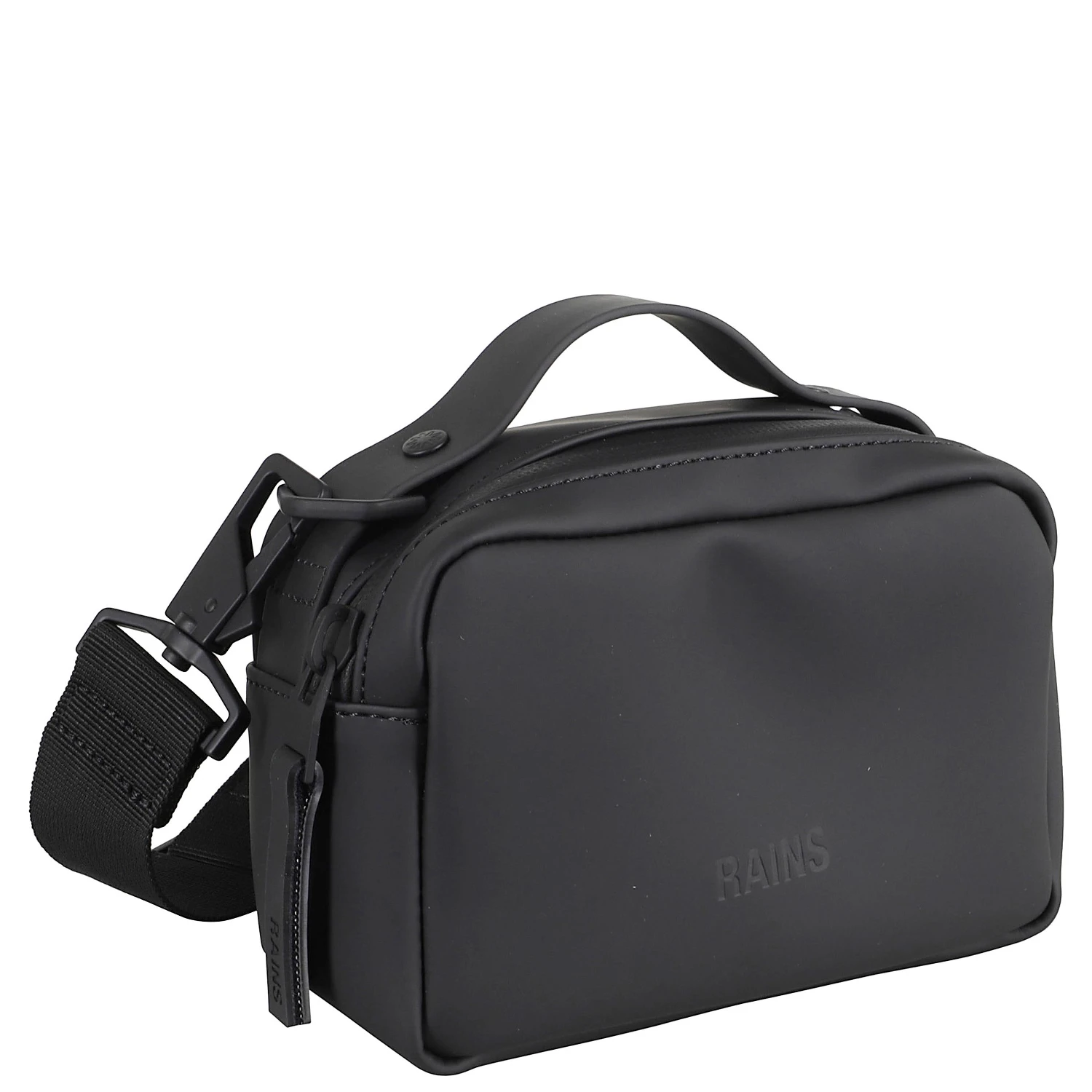Logo-debossed faux-leather shoulder bag