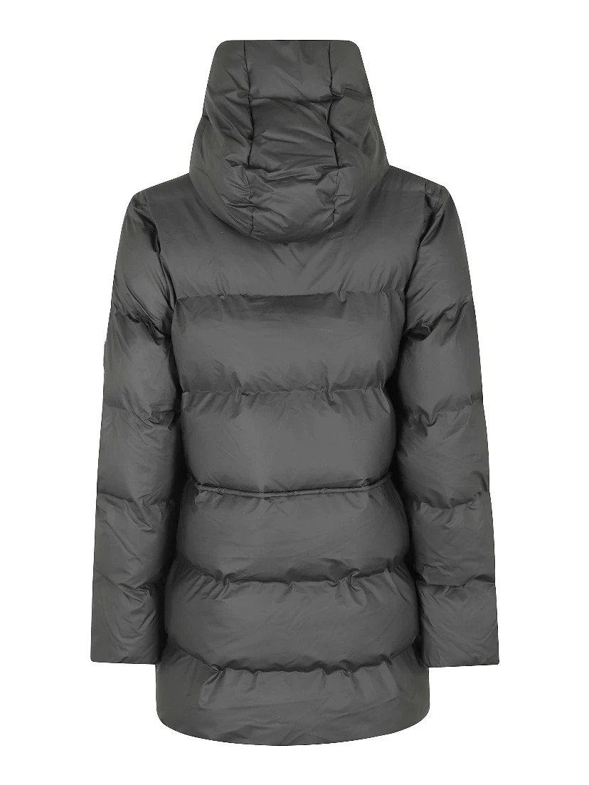 hooded padded coat