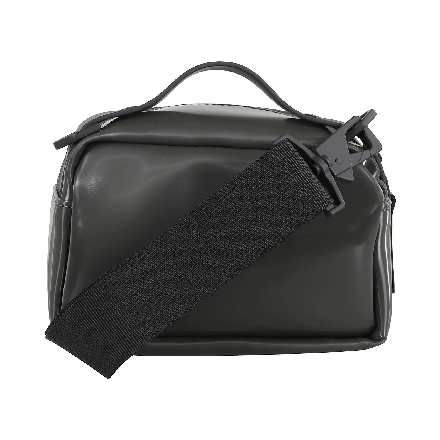 Logo-debossed faux-leather shoulder bag
