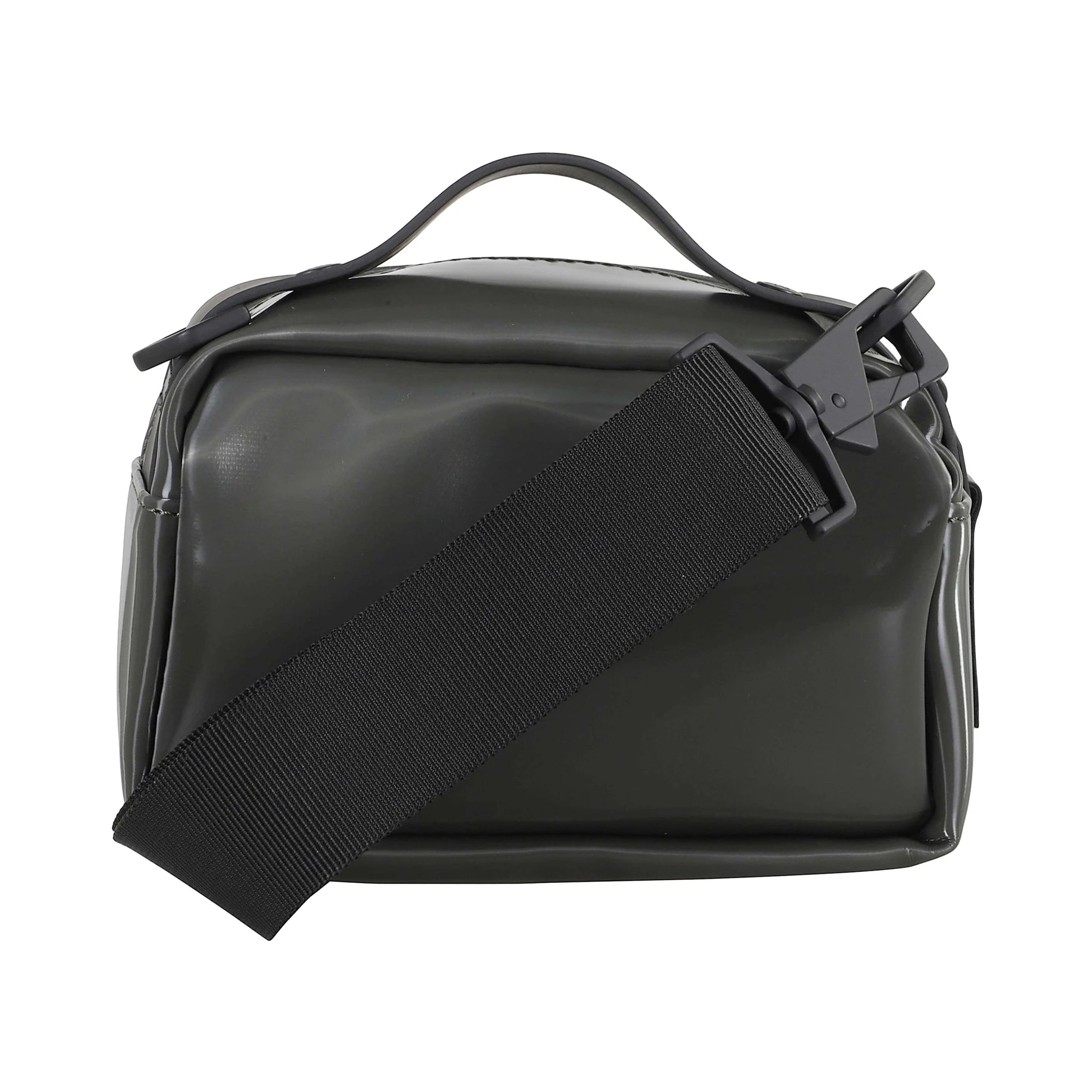 Logo-debossed faux-leather shoulder bag