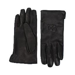 Black Leather Gloves