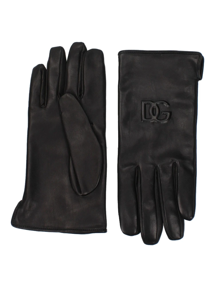 Black Leather Gloves