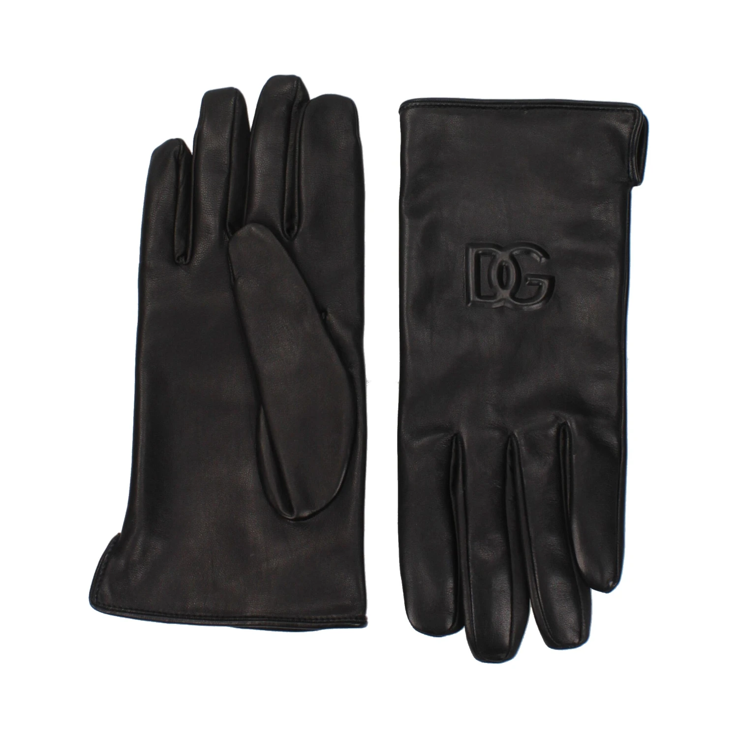 Black Leather Gloves