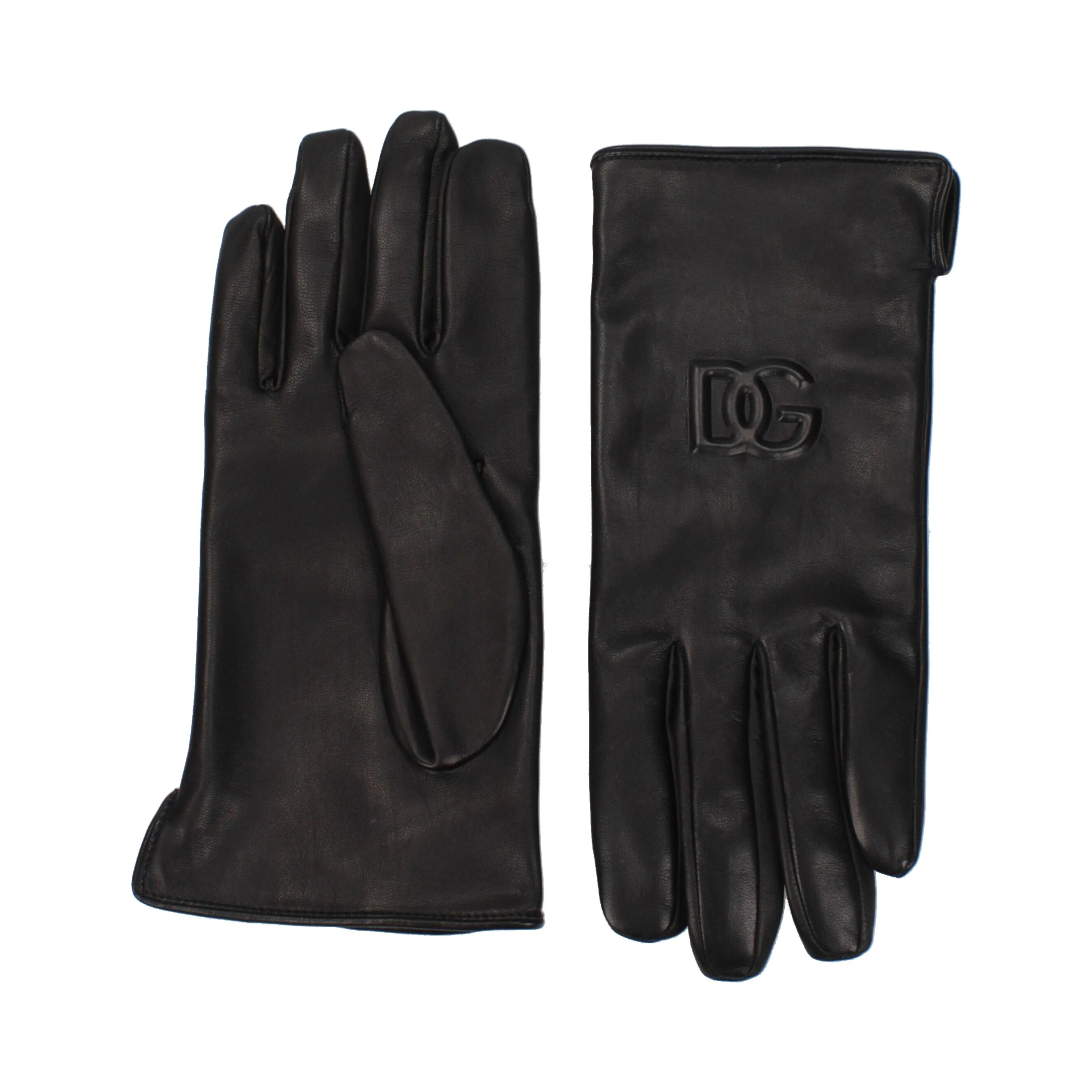 Black Leather Gloves