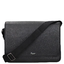 Black Leather Crossbody Bag