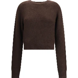 Brown Fleece Wool Cashmere Sweater