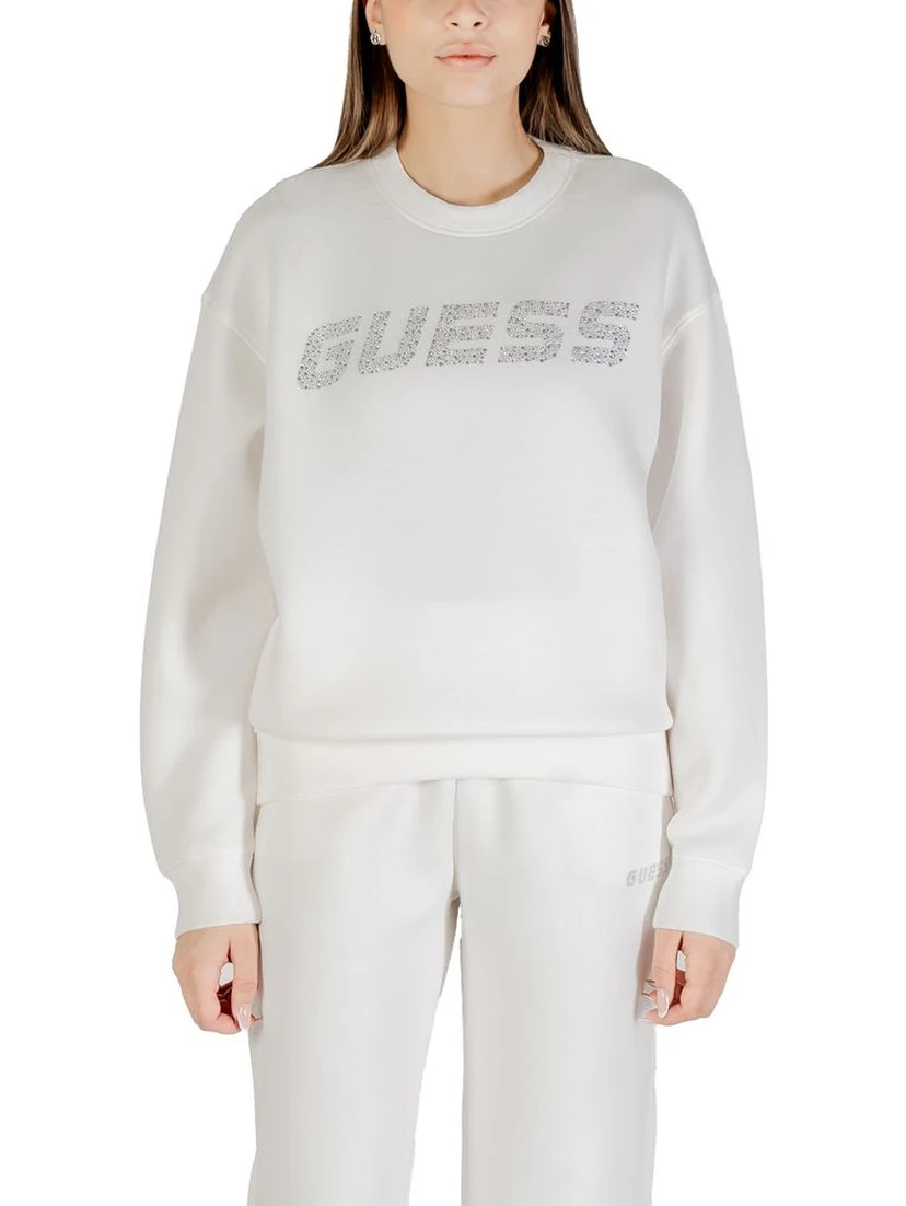 Cream Viscose Sweatshirt