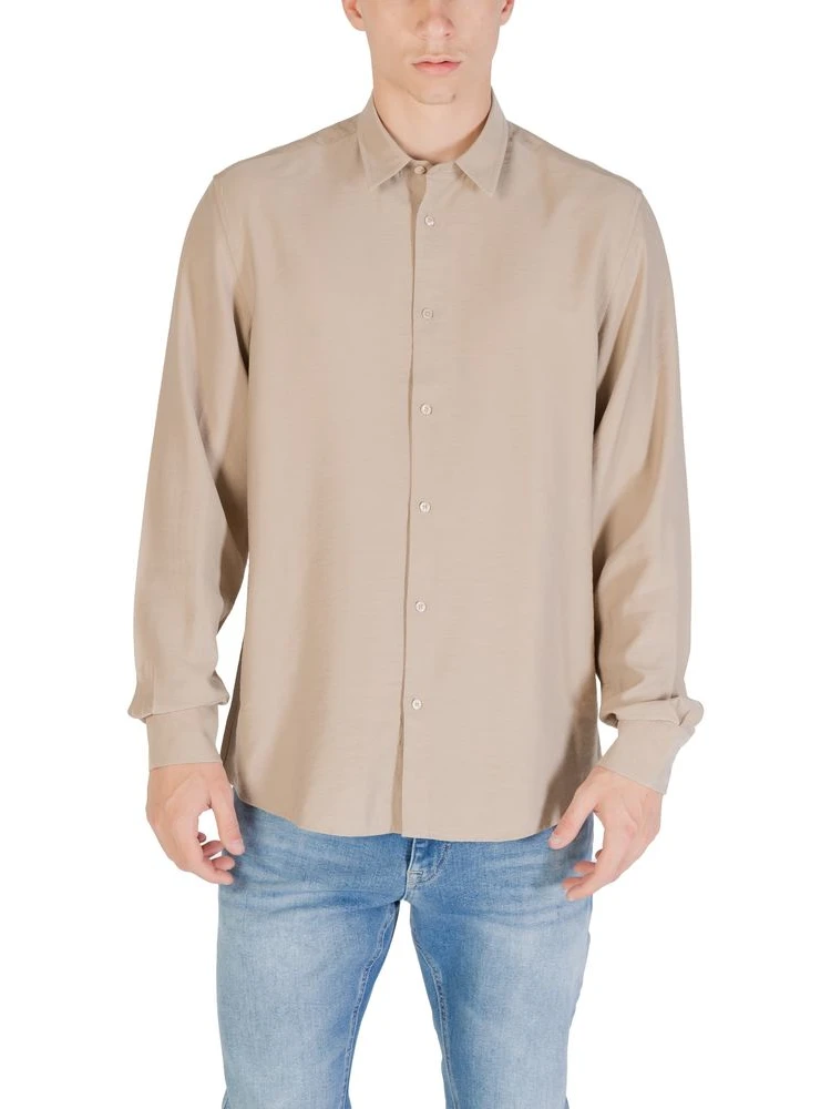 Beige Viscose Shirt