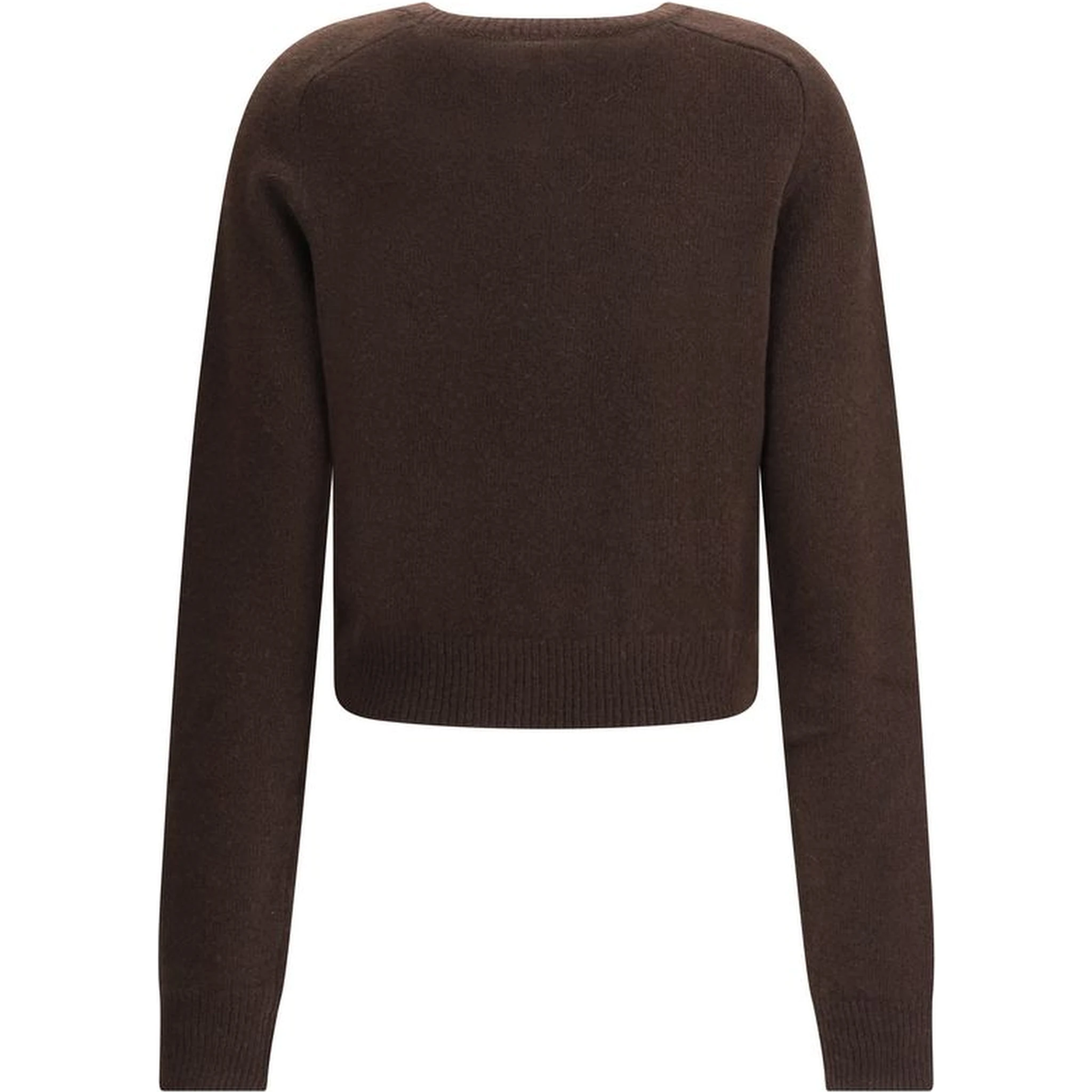 Brown Fleece Wool Cashmere Sweater