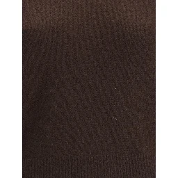 Brown Fleece Wool Cashmere Sweater