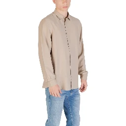 Beige Viscose Shirt