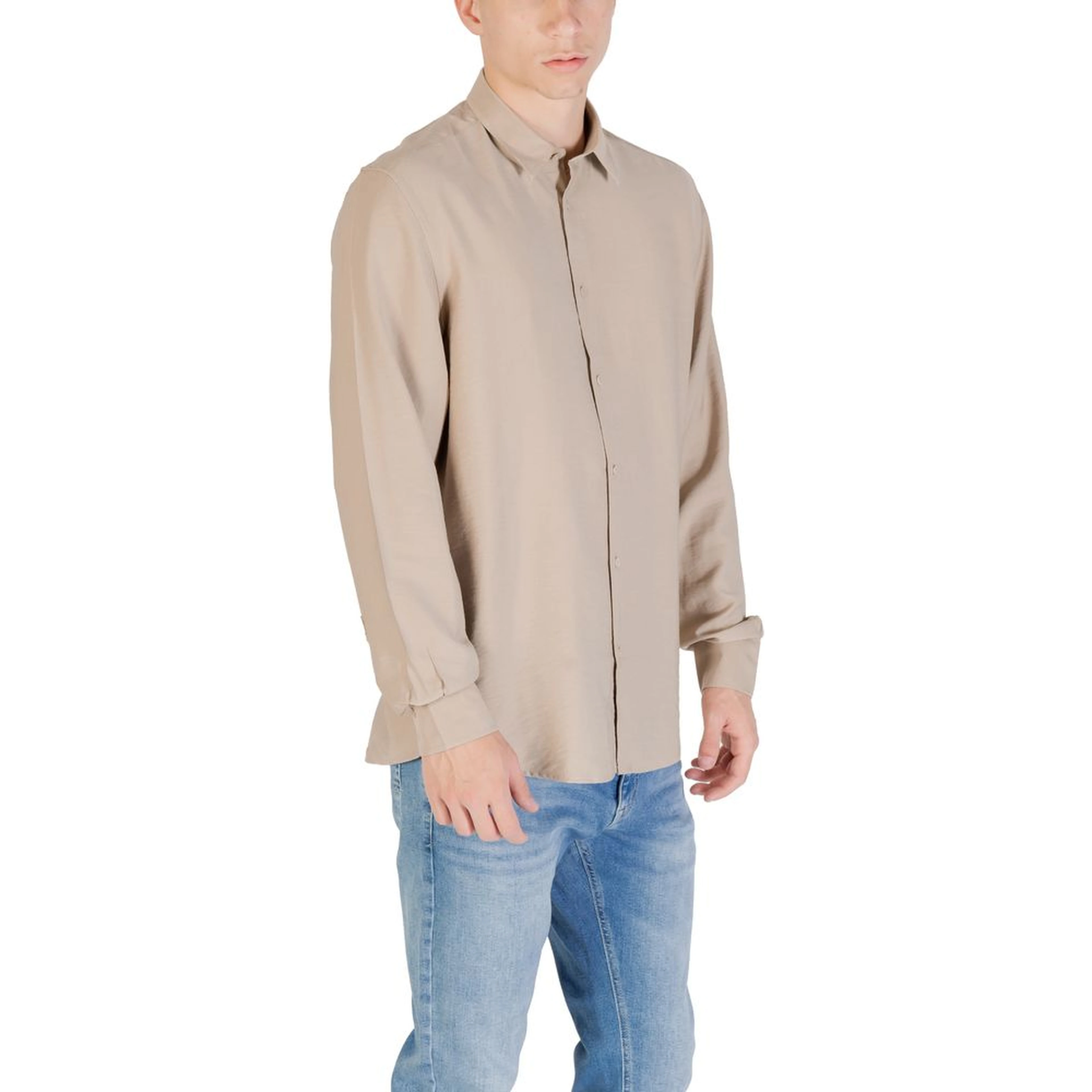 Beige Viscose Shirt