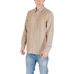 Beige Viscose Shirt