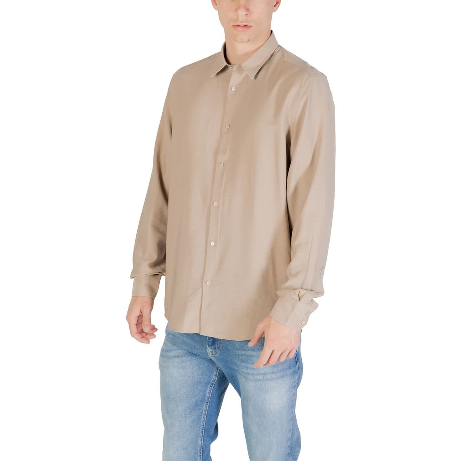 Beige Viscose Shirt