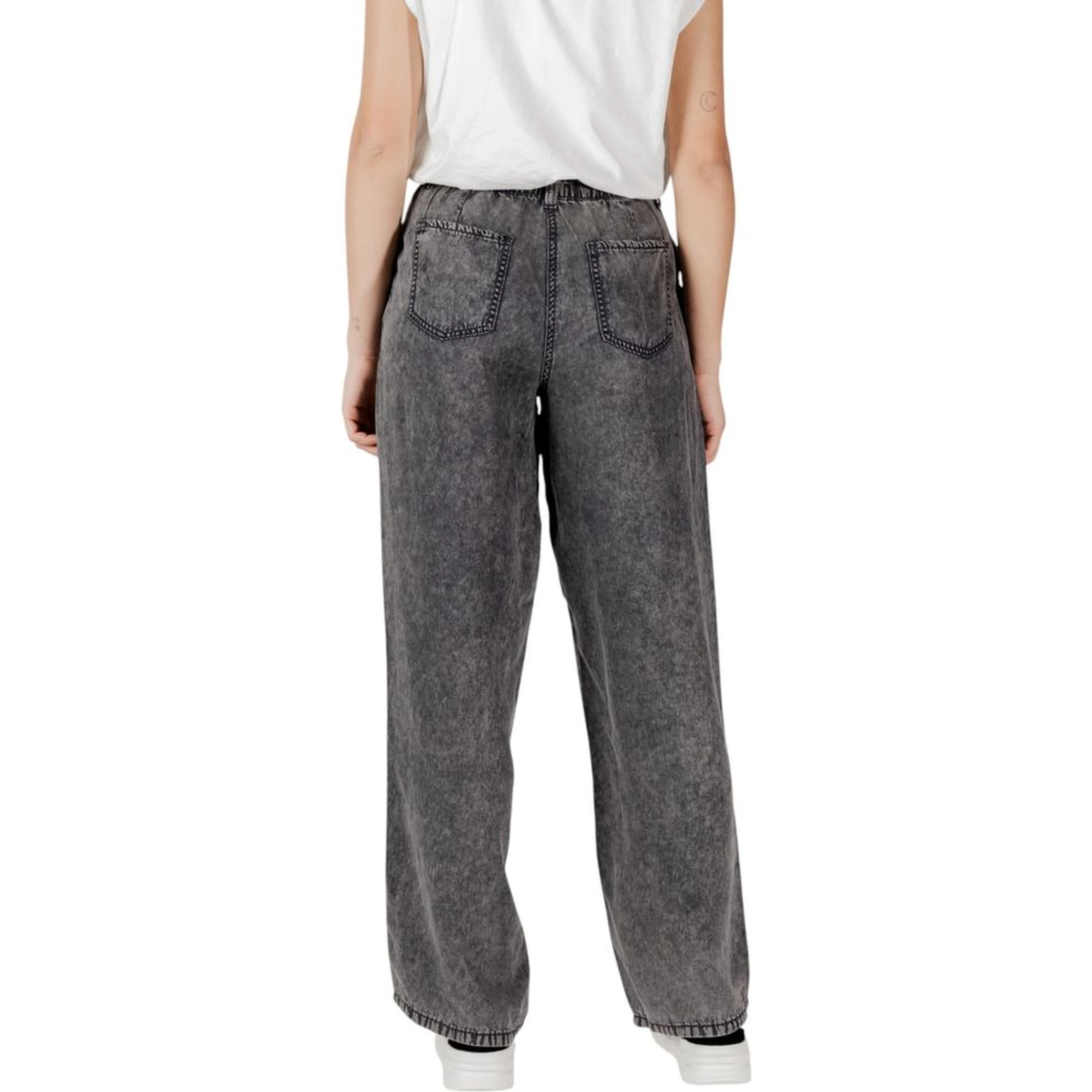 Black Lyocell Casual Pants
