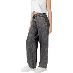 Black Lyocell Casual Pants