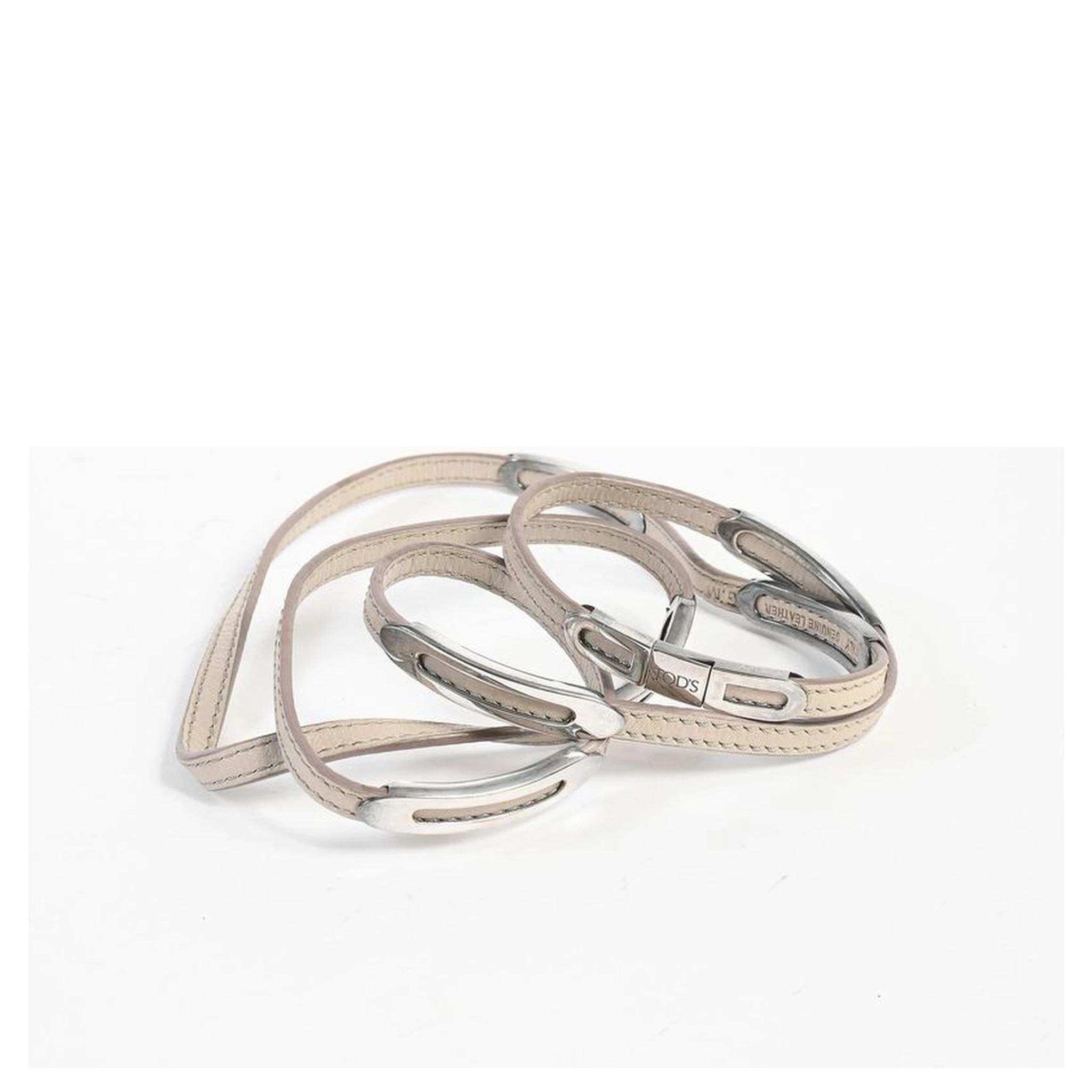 Beige Leather Bracelet