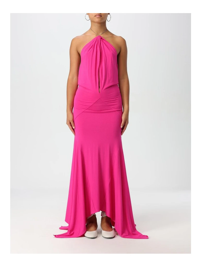 Fuchsia Jersey Cocktail Dress